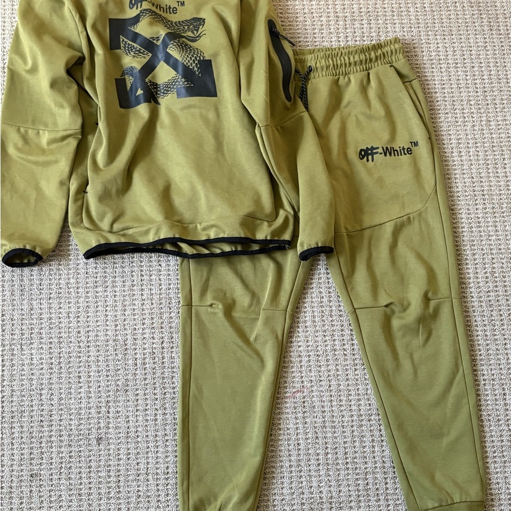 Off-White Kids Olive Joggers